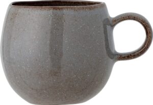 Kubek Sandrine 10,5 cm szary – elegancki design, porcelana, idealny do kawy i herbaty
