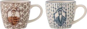 Kubki Tonia 200 ml 2 szt. – elegancki design, porcelana, biały kolor