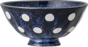 Miska Camellia 13 cm niebieska w kropki – elegancki design, idealna do serwowania, ceramiczna