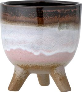 Osłonka na doniczkę Maikii 10 cm – ceramiczna, stylowa, idealna do małych roślin