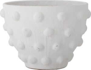 Osłonka na doniczkę Rokiya 27,5 cm – elegancki design, uniwersalny kolor, trwały materiał