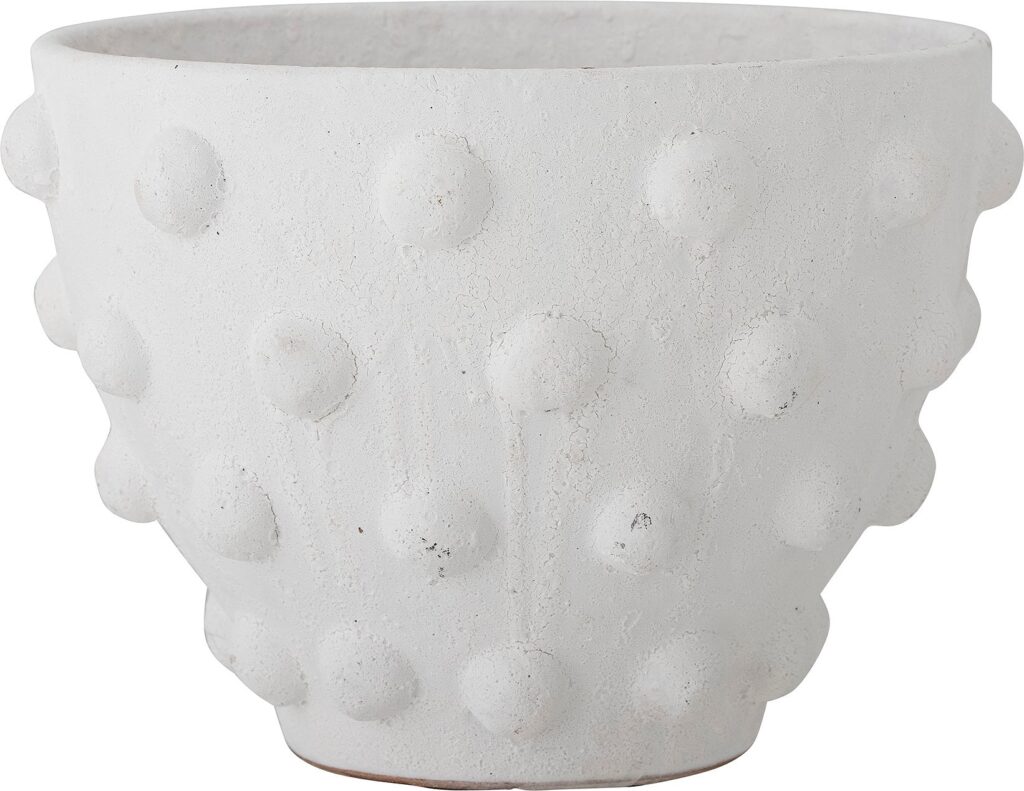 Osłonka na doniczkę Rokiya 27,5 cm – elegancki design, uniwersalny kolor, trwały materiał