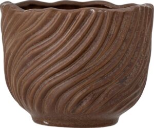 Osłonka na doniczkę Sella 14 cm – elegancki design, klasyczny kolor, ceramiczna konstrukcja
