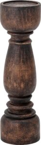 Piedestał Theron 48 cm z drewna mango – elegancki design, naturalny materiał, praktyczny rozmiar