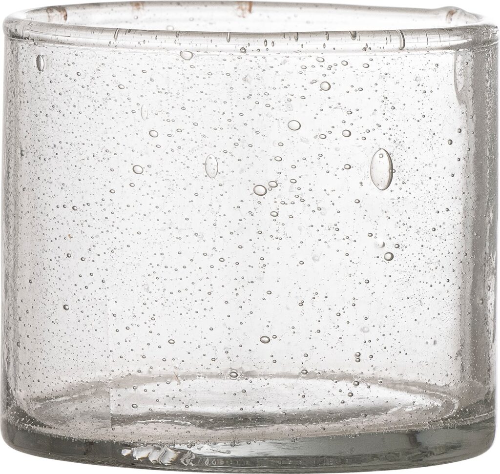 Szklanka Halima 400 ml z recyklingu – ekologiczna, przezroczysta, nowoczesny design