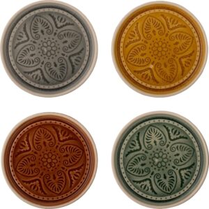 Talerzyki deserowe Rani 4 szt. – elegancki design, idealne na słodkie desery, porcelana