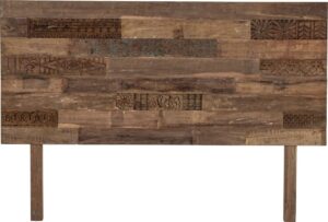 Zagłówek do łóżka Rilo 180 cm – elegancki design, szary kolor, tapicerowany materiał