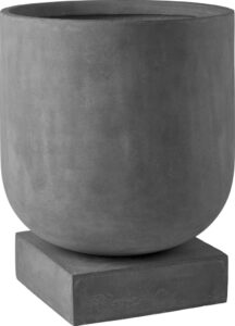 Doniczka Podium 33 cm szara – elegancka, nowoczesna, idealna do wnętrz