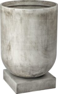 Doniczka Podium 50 cm jasnoszara – elegancki design, idealna do wnętrz, trwały materiał