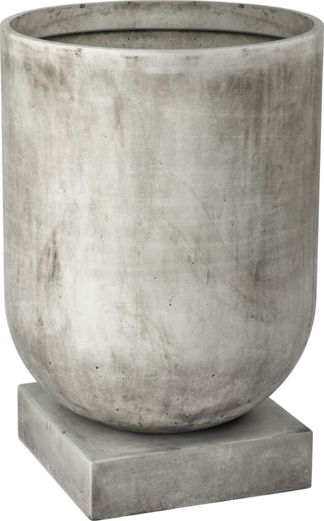 Doniczka Podium 50 cm jasnoszara – elegancki design, idealna do wnętrz, trwały materiał
