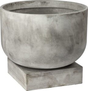 Doniczka Podium 60 cm jasnoszara – elegancki design, trwały materiał, idealna do wnętrz