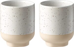 Kubki Forma 330 ml biało-piaskowe 2 szt. – eleganckie, funkcjonalne, idealne do codziennych napojów