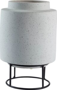 Kwietnik Botanique 22,5 cm szary – stylowy dodatek do wnętrz, nowoczesny design, idealny do kwiatów doniczkowych