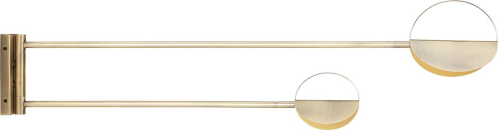 Lampa ścienna Leaves mosiądz – elegancki design, naturalny motyw, metal