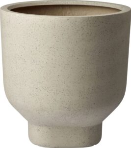 Osłonka na doniczkę Forma 45,5 cm beżowa – elegancki design, trwały materiał, idealna do wnętrz