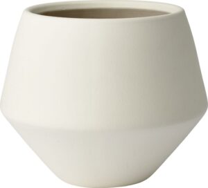 Osłonka na doniczkę Grove 30 cm kość słoniowa – elegancki design, kolor kości słoniowej, idealna do wnętrz