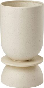 Osłonka na doniczkę Hour 16 cm piaskowy – elegancki design, neutralny kolor, idealna do każdego wnętrza