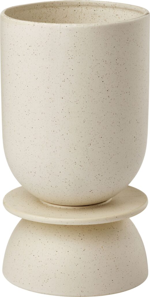 Osłonka na doniczkę Hour 16 cm piaskowy – elegancki design, neutralny kolor, idealna do każdego wnętrza