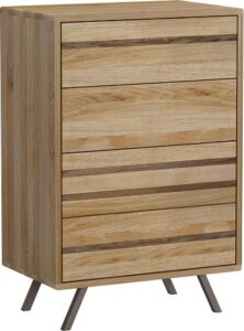 Komoda glomma brązowe nogi – elegancki design, pojemne szuflady, wysoka jakość