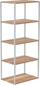 Regał sky 5 półek biała rama – elegancki design, funkcjonalność, nowoczesny styl