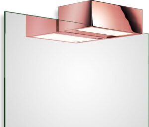 Lampa nad lustro Box Clip On LED 15 cm różowe złoto – stylowa, nowoczesna, praktyczna