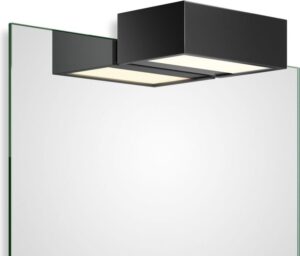 Lampa nad lustro Box Clip On LED 2700K 15 cm czarny mat – nowoczesny design, energooszczędna, łatwy montaż