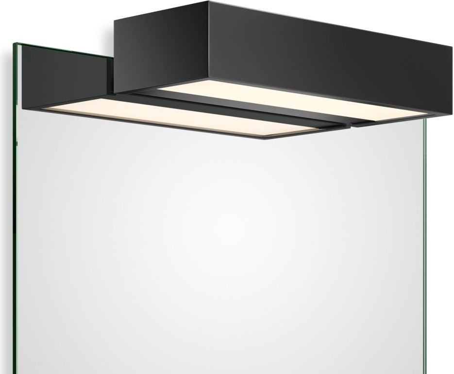 Lampa nad lustro Box Clip On LED 2700K 25 cm czarny mat – nowoczesny design, energooszczędna, minimalistyczna