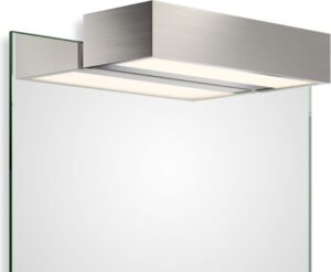 Lampa nad lustro Box Clip On LED 2700K 25 cm nikiel – nowoczesny design, ciepłe światło, kompaktowy rozmiar