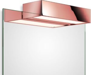Lampa nad lustro Box Clip On LED 2700K 25 cm różowe złoto – elegancki design, energooszczędne oświetlenie