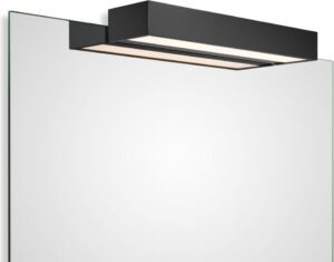 Lampa nad lustro Box Clip On LED 2700K 40 cm czarny mat – nowoczesny design, energooszczędna, łatwy montaż