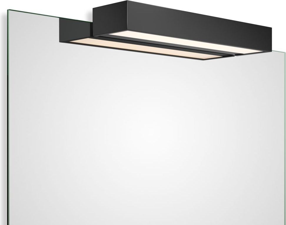 Lampa nad lustro Box Clip On LED 2700K 40 cm czarny mat – nowoczesny design, energooszczędna, łatwy montaż