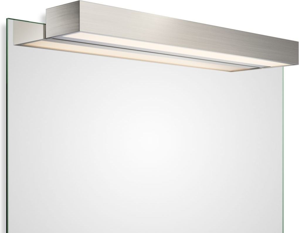 Lampa nad lustro Box Clip On LED 2700K 60 cm nikiel – elegancki design, energooszczędne oświetlenie
