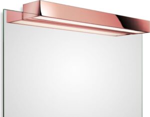 Lampa nad lustro Box Clip On LED 2700K 60 cm różowe złoto – elegancki design, energooszczędne oświetlenie