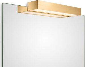 Lampa nad lustro Box Clip On LED 40 cm złoty mat – elegancka, energooszczędna, nowoczesna