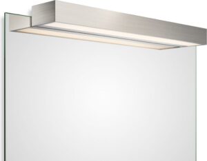 Lampa nad lustro Box Clip On LED 60 cm nikiel – nowoczesny design, energooszczędne oświetlenie, łatwy montaż