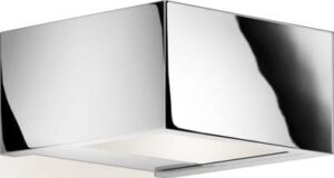 Lampa ścienna Box LED 10 cm chrom – nowoczesny design, oszczędność energii, elegancki wygląd