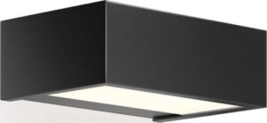 Lampa ścienna Box LED 15 cm czarny mat – nowoczesny design, energooszczędność, uniwersalny kolor