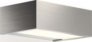 Lampa ścienna Box LED 15 cm nikiel – nowoczesny design, energooszczędne oświetlenie, idealna do wnętrz