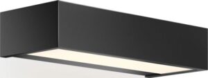 Lampa ścienna Box LED 25 cm czarny mat – nowoczesny design, energooszczędne oświetlenie, minimalistyczny styl