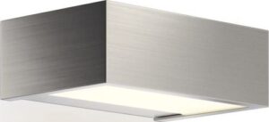 Lampa ścienna Box LED 2700K 15 cm nikiel – nowoczesny design, ciepłe światło, efektywność energetyczna