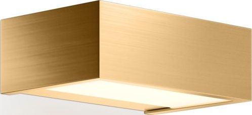 Lampa ścienna Box LED 2700K 15 cm złoty mat – elegancki design, ciepłe światło, kompaktowy rozmiar