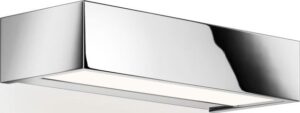 Lampa ścienna Box LED 2700K 25 cm chrom – nowoczesny design, ciepłe światło, elegancki chrom