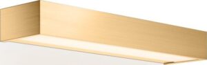 Lampa ścienna Box LED 40 cm złoty mat – nowoczesny design, energooszczędne oświetlenie