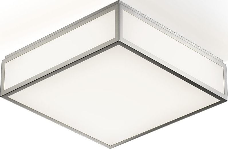 Lampa sufitowa lub kinkiet Bauhaus 30 x 30 cm nikiel – nowoczesny design, uniwersalne zastosowanie, stal nierdzewna