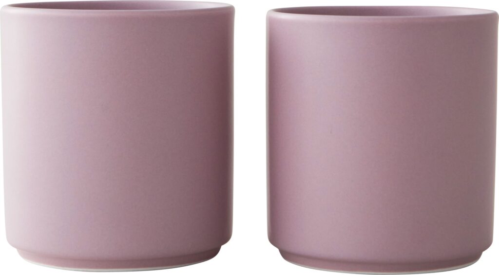 Kubki Mute lawendowe 2 szt. – elegancki design, ceramiczne, idealne do codziennego użytku