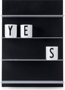 Półka A2 Design Letters czarno-biała – nowoczesny design, minimalistyczny styl, trwały materiał