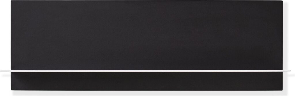 Półka pojedyncza Design Letters czarno-biała – minimalistyczny styl, funkcjonalność, łatwy montaż