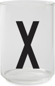 Szklanka AJ litera X – elegancka, szklana, pojemność 300 ml, unikalny design