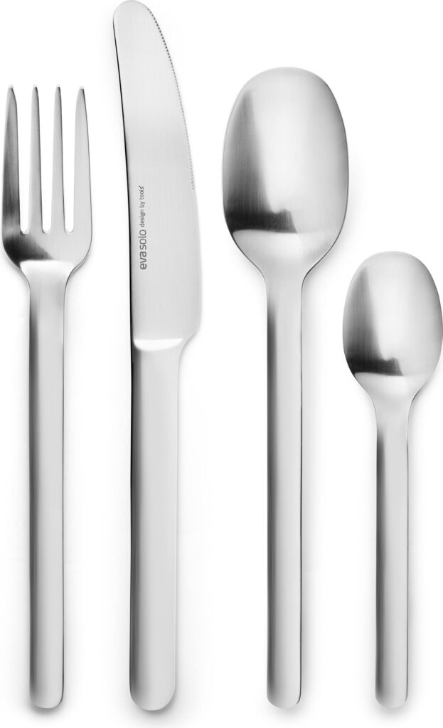 Komplet sztućców Nordic Kitchen 16 el. – minimalistyczny design, stal nierdzewna, uniwersalne zastosowanie