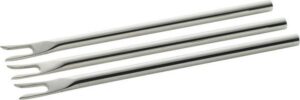 Widelce do przekąsek Eva Trio 3 szt. – elegancki design, stal nierdzewna, idealne na przyjęcia